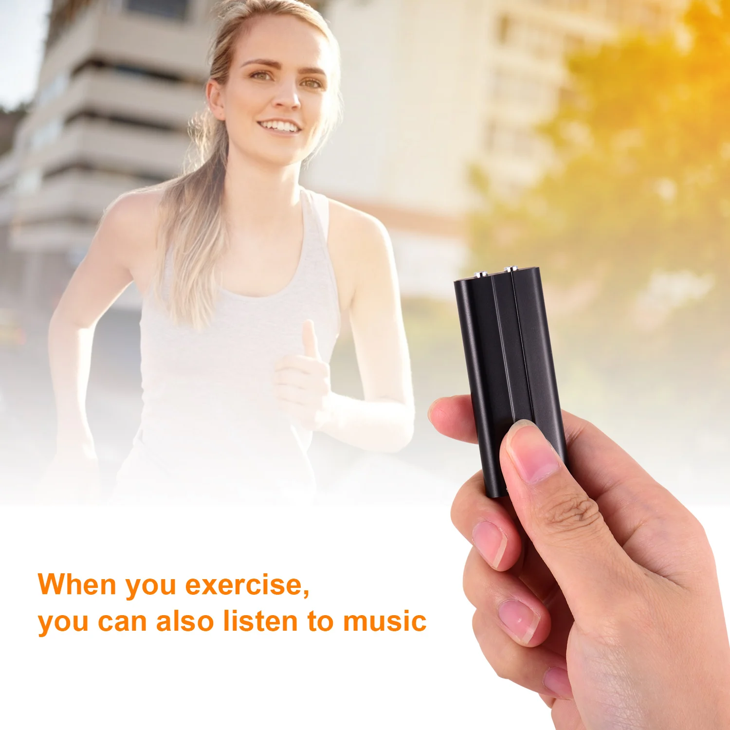 Миниатюрный цифровой диктофон музыкальный mp3 плеер с активацией голоса и одной