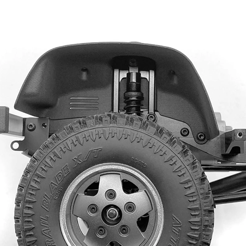 Toy Car RC-4WD Parts D90/110 Body Shell & Gelande 2 Chassis Nylon Wheel Cover |