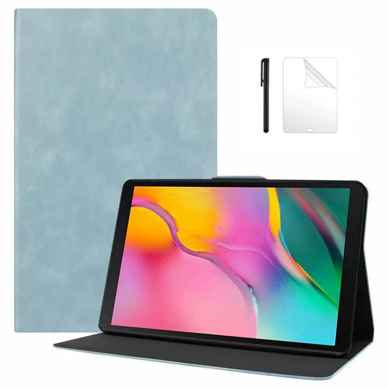 

Умный ретро-Чехол из искусственной кожи для Samsung Galaxy Tab A 10,1 2019 SM T510 T515, чехол для Samsung tab a 10,1 2019, Чехол + пленка в подарок