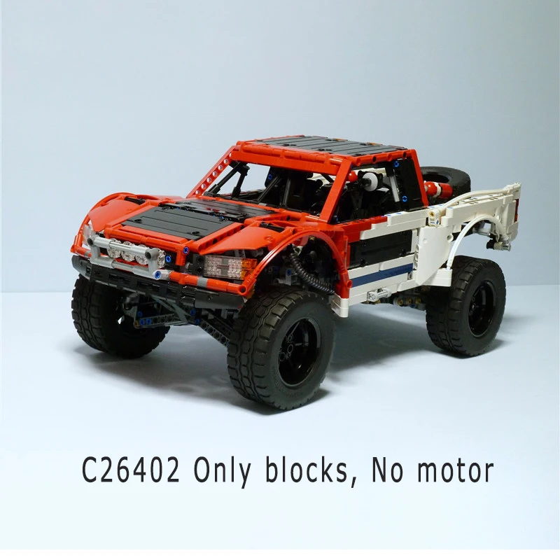 C26402 BuildMOC 2314 шт. Technic MOC серия SUV автомобиль пикап кирпичи для тележки 3662 Модели Строительные наборы Блоки Игрушки для мальчиков подарок - Цвет: C26402