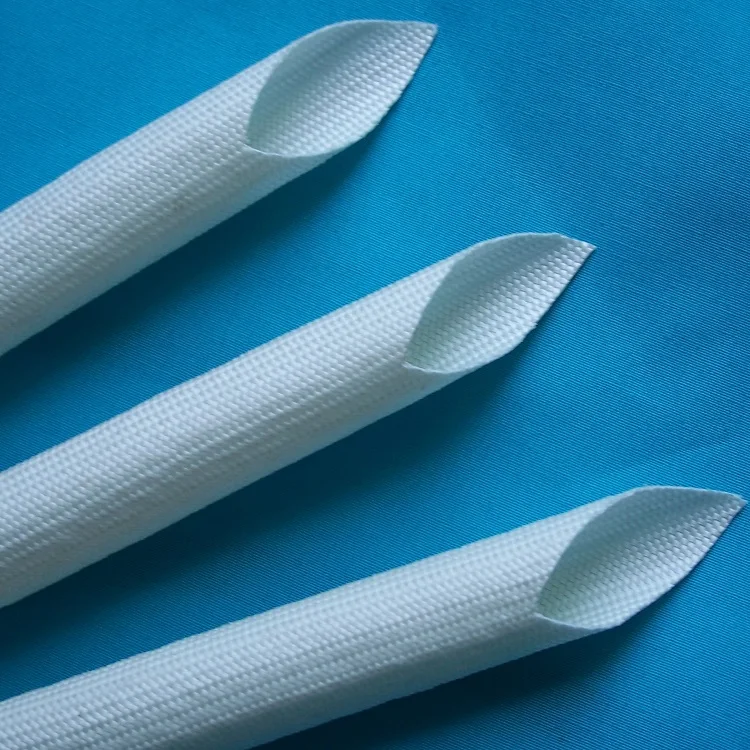 

ID 1 ~ 25mm Fiberglass Tube Silicone Resin Braided Wire Sleeve Flame Resistant Fiber Glass Insulate Cable Protect Pipe 200 Deg.C