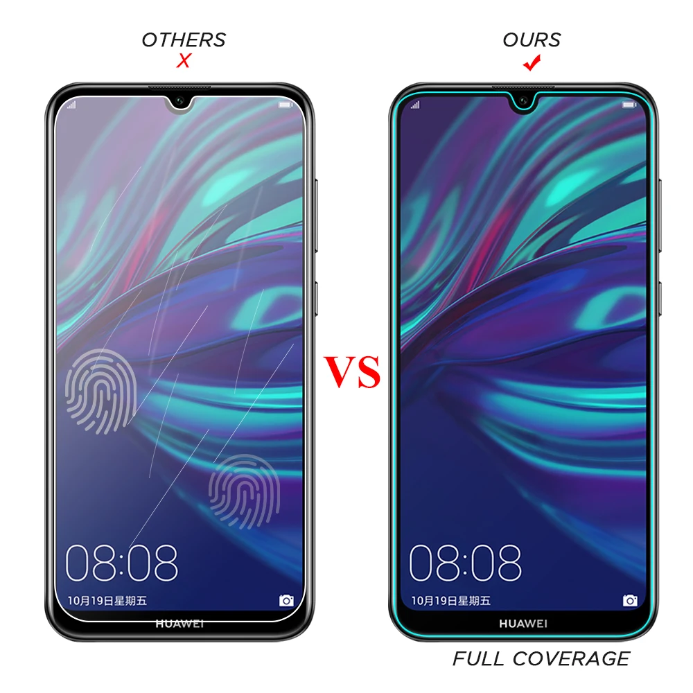 Gradient Two PCS Phone films For Honor 10 Lite Huawei P20 P30 Pro Mate 20 Mate20X Micolorful Shell Glass Cover | Мобильные телефоны