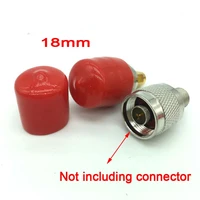 20pcs diameter of 18mm plastic dust cover cap protective case red for n male plug connector
