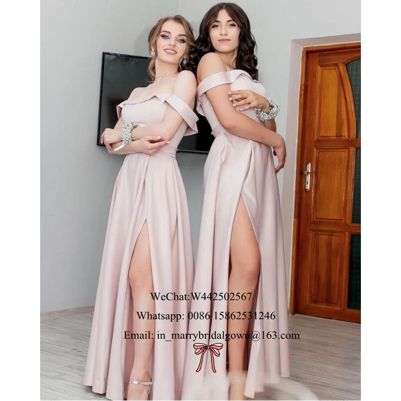 Светильник-Розовые атласные дешевые блестящие трапециевидные платья с