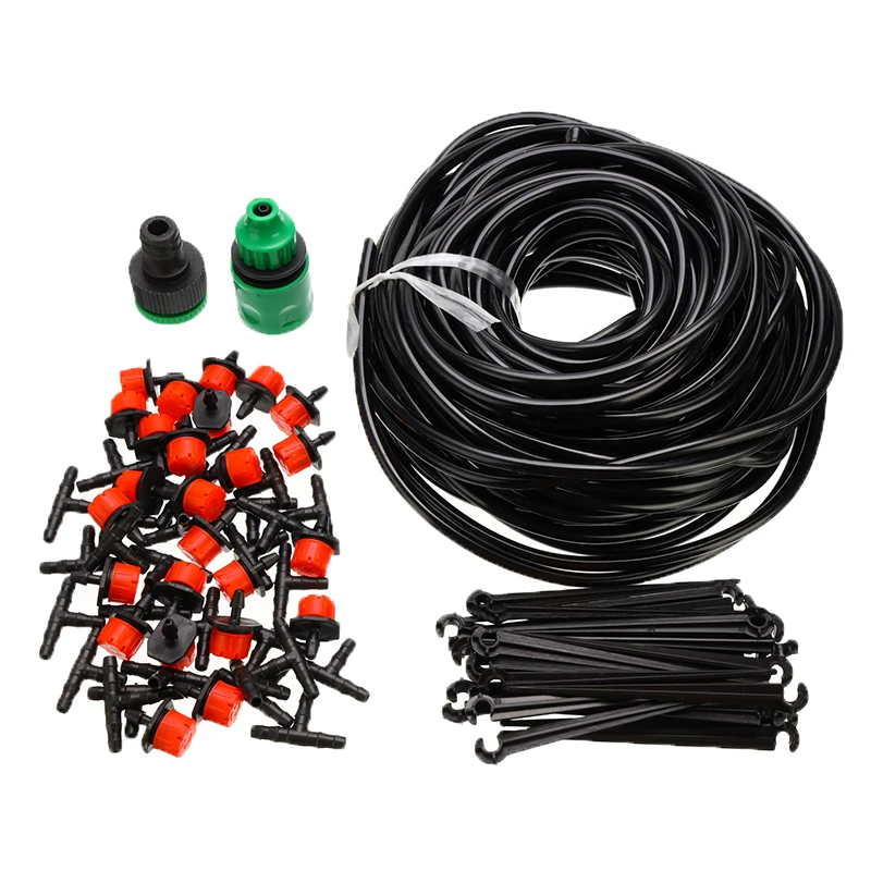 

25m Water Irrigation Kit Set Micro Drip Watering System Automatic Plant Garden Tool Drip Spray Irrigation Micro-sprinklers
