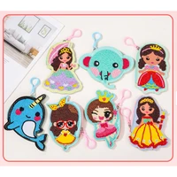 diy 5d special shaped diamond painting wallet bag keychain keyrings pendants stitch embroidery coin purse christmas kids gift