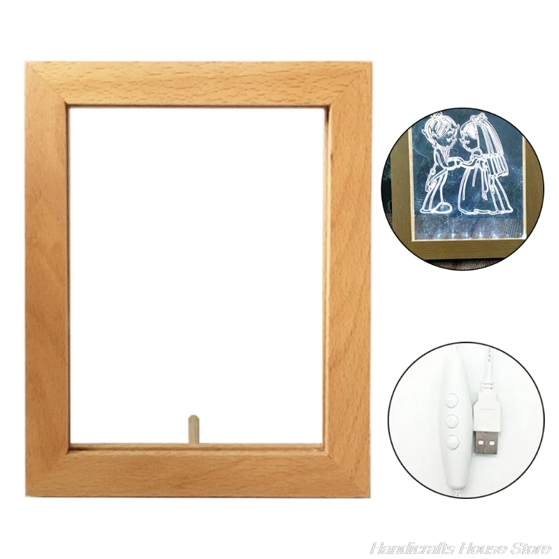 

3D Visual Wooden Night Light LED Photo Frame Camera Image Lamp Bedroom Bedside Decoration Creative Gifts M06 21 Dropshipping