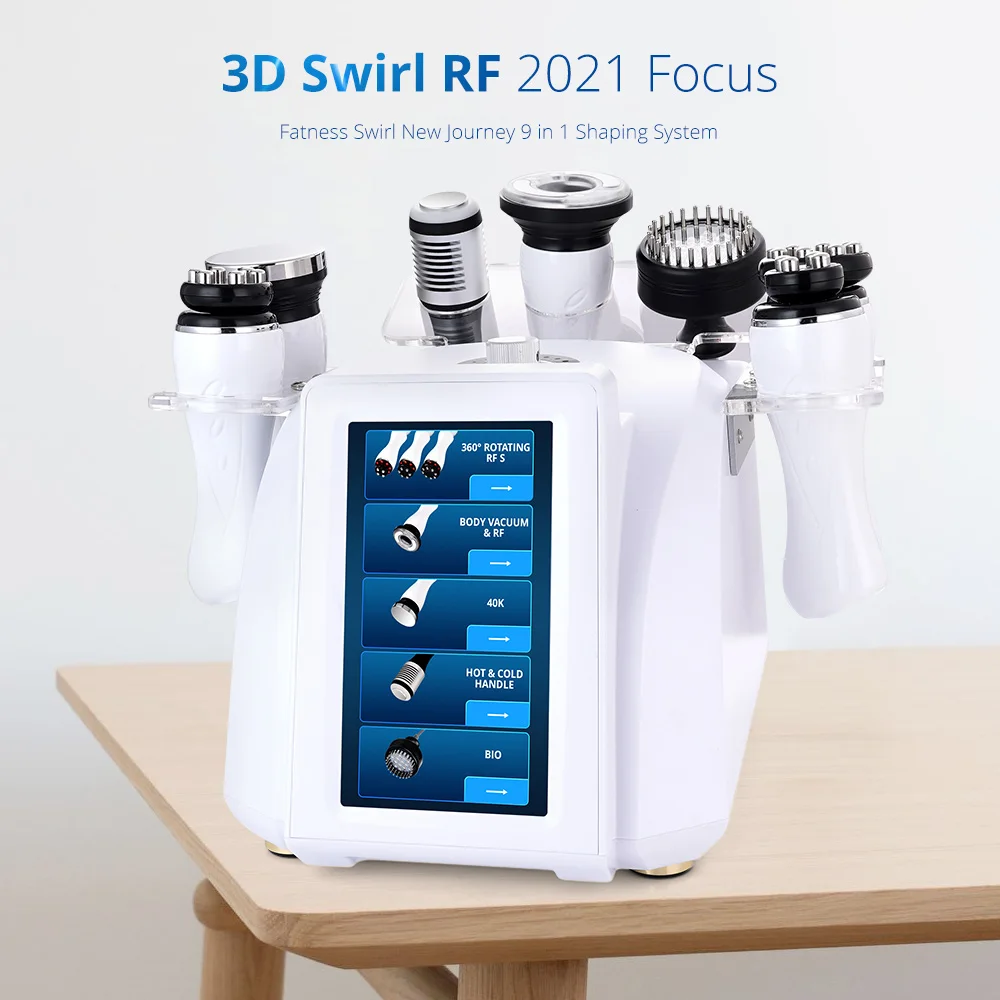 

8 IN 1 360° 3D Rotating RF Unoisetion Cavitation 40Khz Radio Frequency Vacuum Cold Photon & Microcurrent Slimming Machine