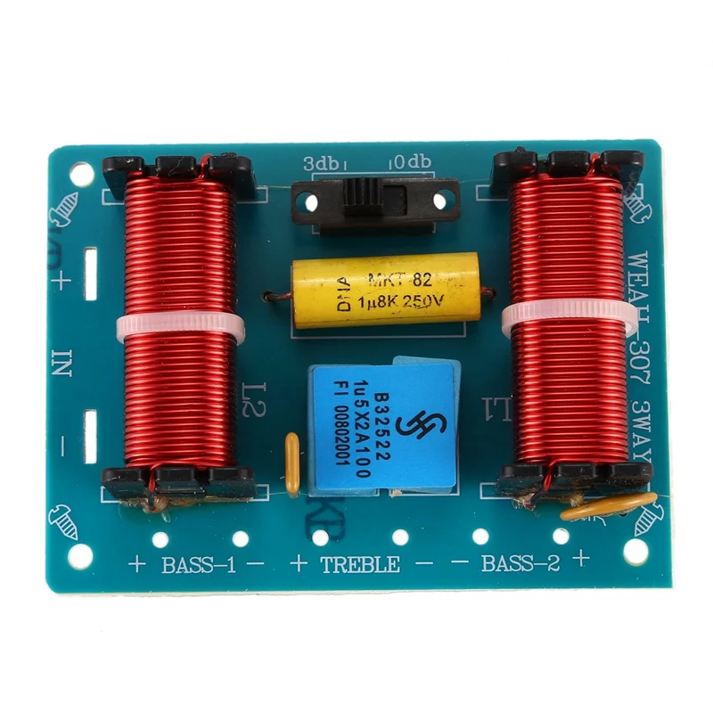 Тройные басы 3 полосный динамик с делителем частоты аудио фильтр плата