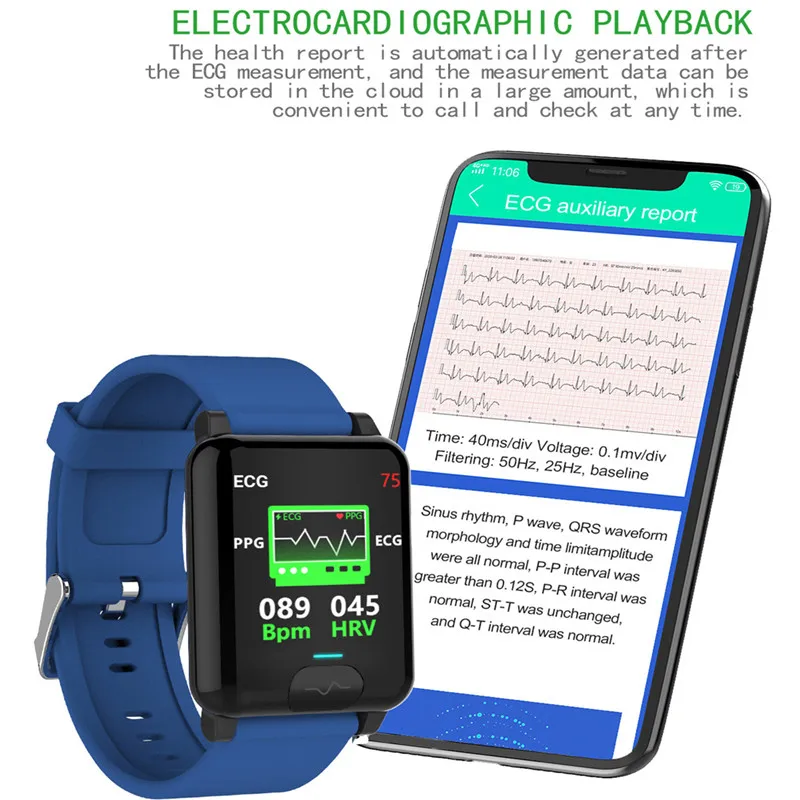 

E04S Smart Watch Women Men Body Temperature Measurement ECG PPG Heart Rate Fitness Tracker Smartwatch For Android IOS