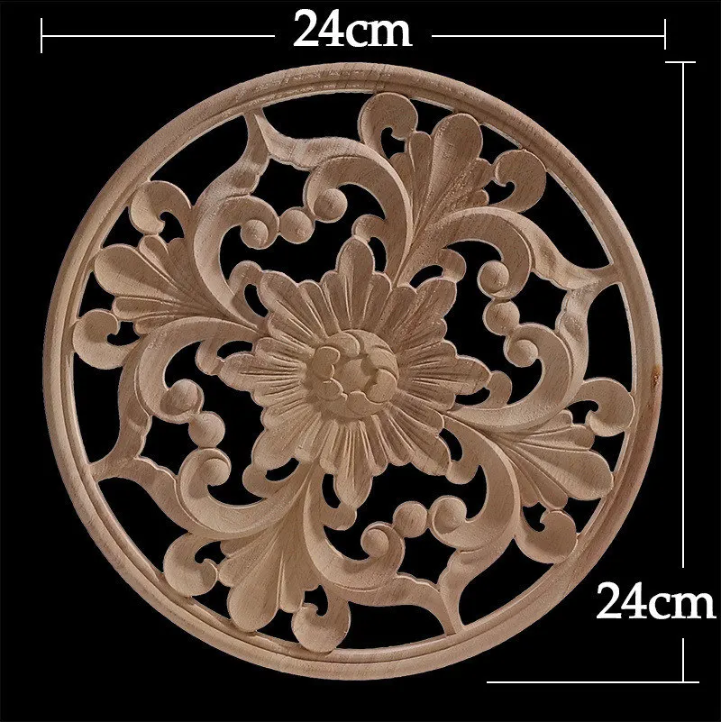 

Деревянные аппликации WMQE, круглые цветы