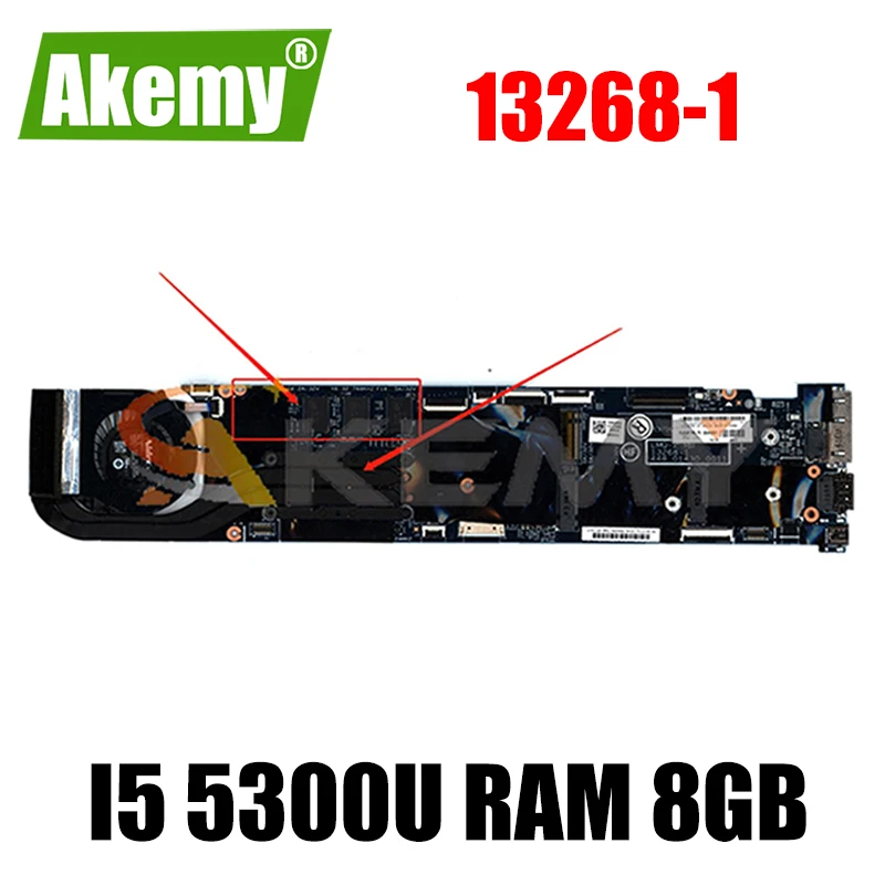 

Akemy For Lenovo X1 Carbon 2015 Laptop Motherboard 13268-1 448.01430.001 FRU 00HT359 CPU I5 5300U RAM 8GB Tested 100% Working