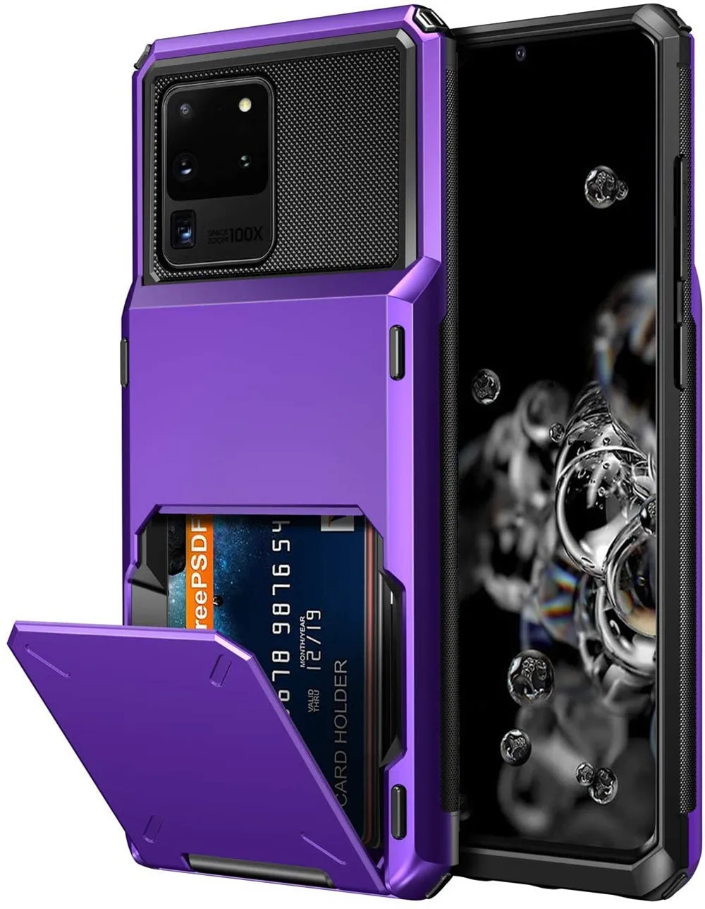 Для Samsung Galaxy S20 Ультра чехол S 20 Кошелек держатель для кредитных карт ID слот карман