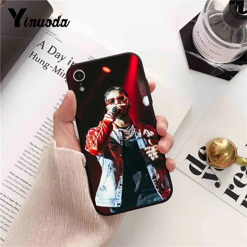 Чехол для телефона Yinuoda Anuel AA Rapper с печатью iPhone 8 7 6 6S 6Plus X XS MAX 5 5S SE XR Cover 11 pro max |