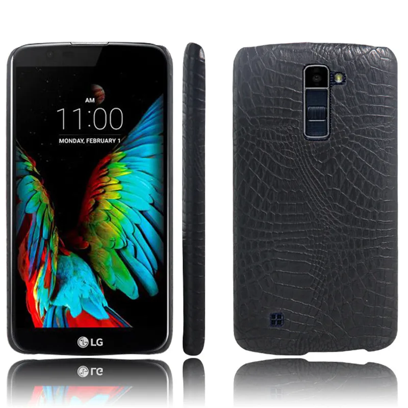 Чехол для LG K10 2016 чехол LTE Роскошный из крокодиловой кожи телефона искусственной