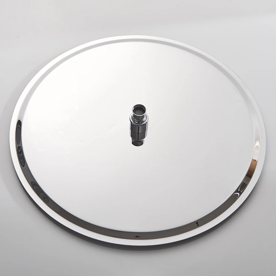 Насадка для душа хромированная 16 дюймов круглая ультратонкая из нержавеющей