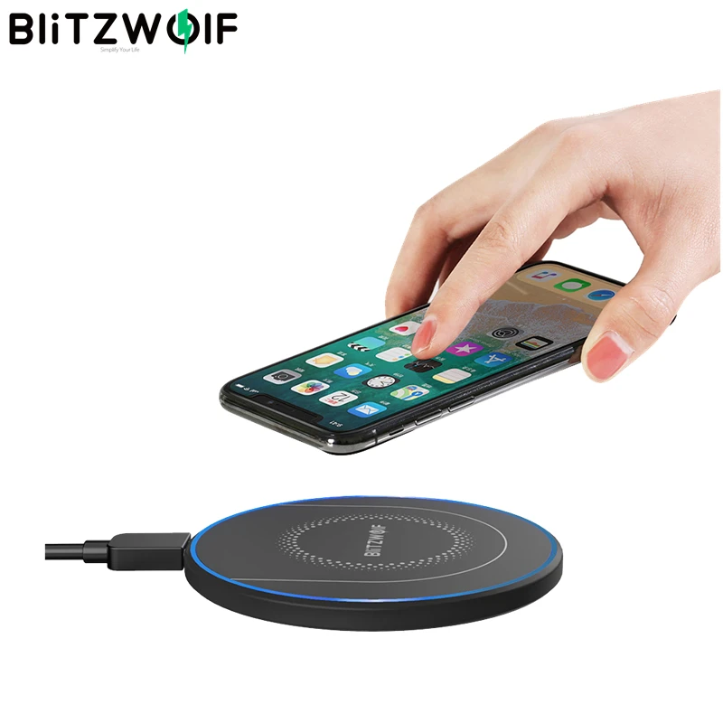 BlitzWolf BW FWC7 Qi Беспроводное зарядное устройство для быстрой зарядки с 15 Вт 10 7 5 iPhone 12