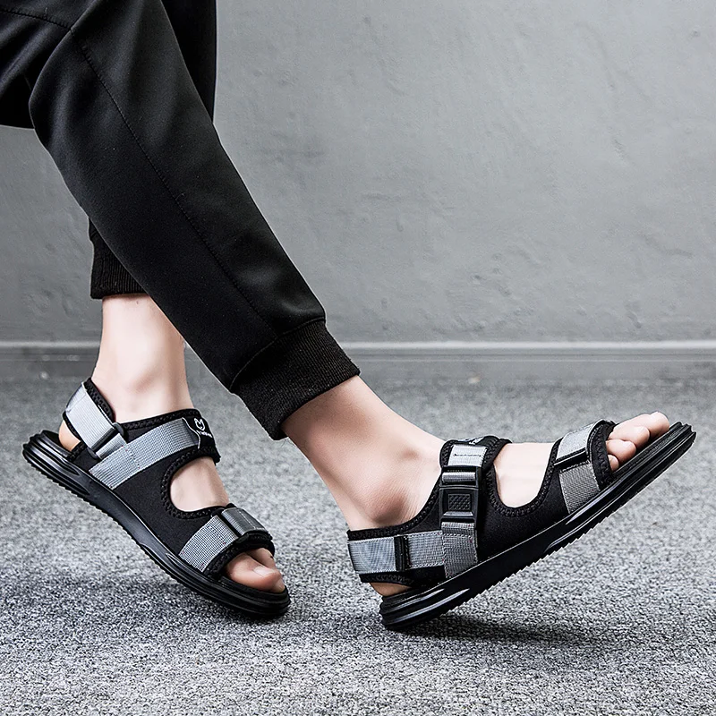 

sandales mens big homme for 44 39 dress casual praia roman flat beach hombre footwear sandalhas sandals comfort s outdoor male