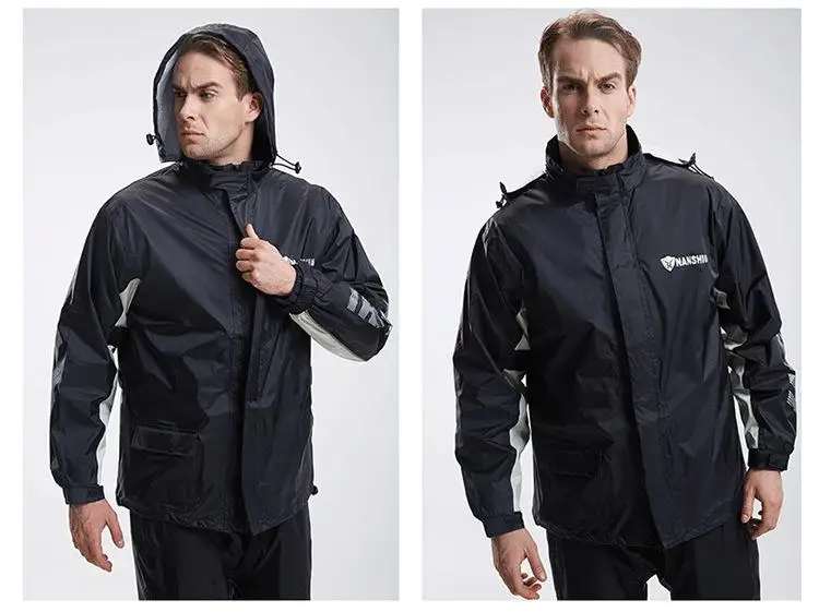 Дождевик брюки костюм дождевик с разрезом для взрослых водонепроницаемый