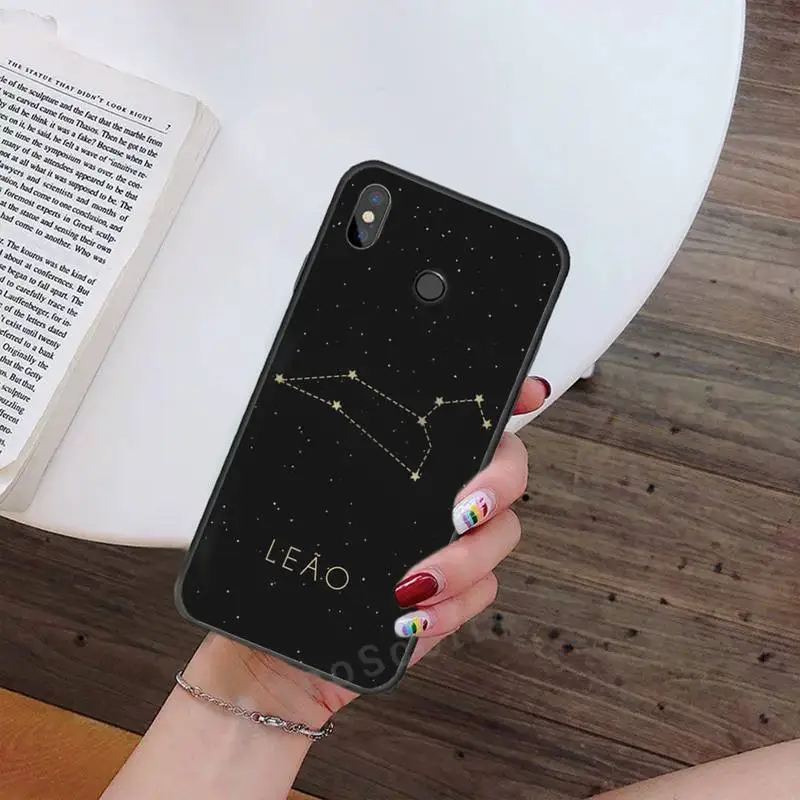 

constellations zodiac signs pattern Phone Case For Xiaomi Redmi note 7 8 9 t k30 max3 9 s 10 pro lite Anti-fall mobile cover