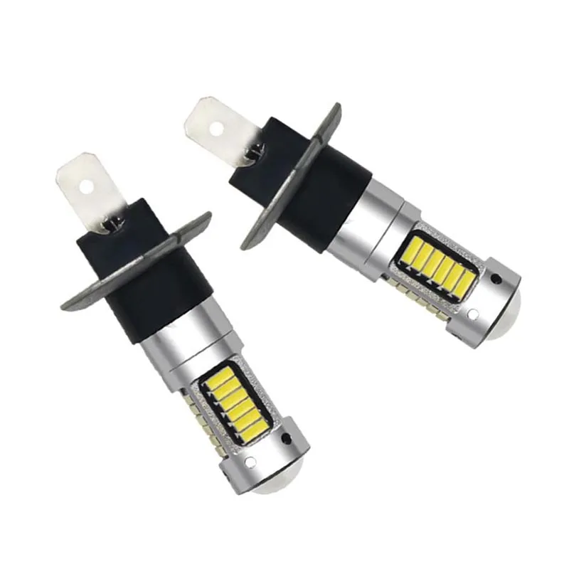 2шт Led автомобиль чрезвычайно яркий декодирование H1 H3 4014 30smd передние