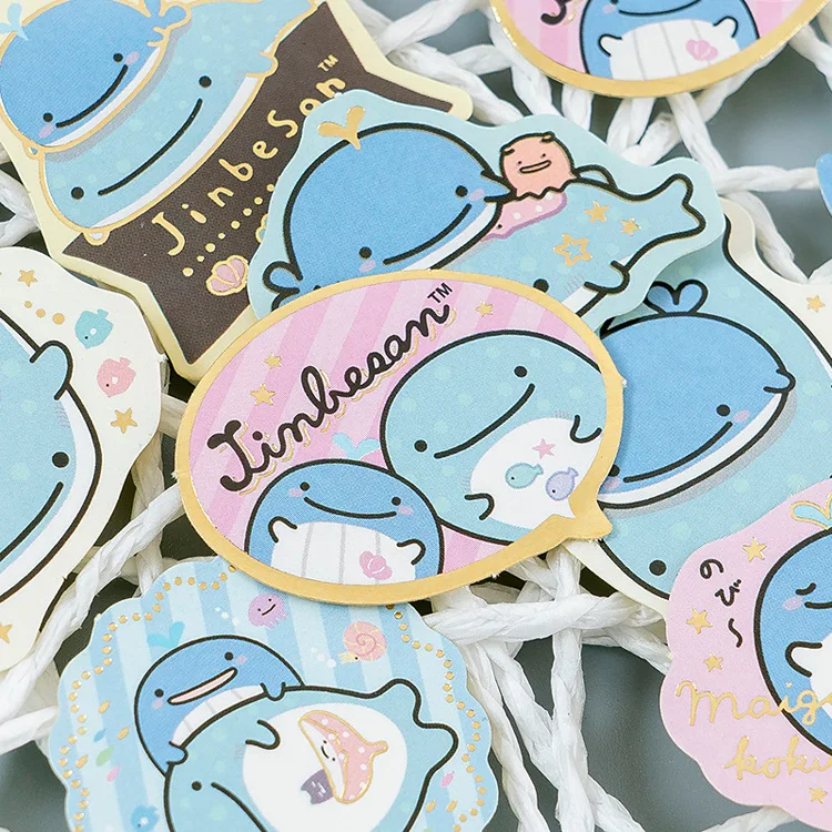 Милый хлеб кошка Акула КИТ пуля журнал декоративные из рисовой бумаги наклейки сумка Скрапбукинг этикетка-наклейка дневник Канцелярские Стикеры для альбомов