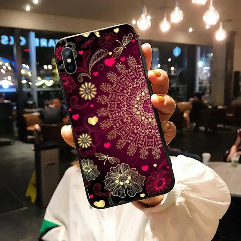 

colourful Mandala flower Pattern Phone Case for iPhone 11 12 pro XS MAX 8 7 6 6S Plus X 5S SE 2020 XR