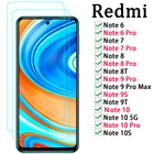 Закаленное защитное стекло для Xiaomi Redmi Note 10 10S 9S 9 8T 8 7 6 Pro, 2 шт.упаковка