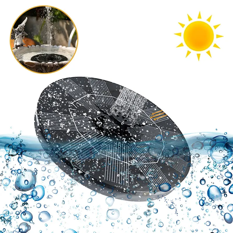 Сверхмощный плавающий мини-фонтан на солнечной батарее 5 В/3 Вт пруд водопад