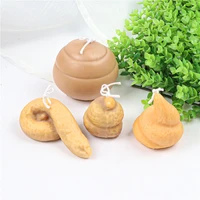 creative 3d poop candle mold diy baking mousse funny poop chocolate cake mold childrens puzzle mold