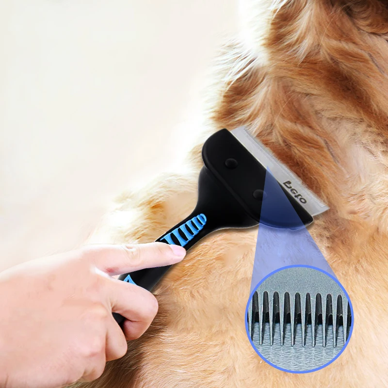 

Cepillo para eliminar el pelo de mascotas peine de aseo para perros y gatos, herramienta de cepillo para quitar el pelo