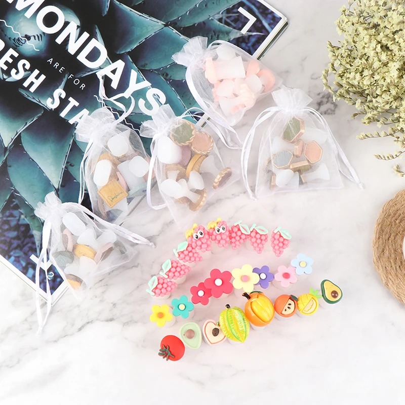 

8Pcs Soft Silicone Toe Separator Foot Finger Divider Form Manicure Pedicure Care Nail Art Tool Flower Holder Accessory