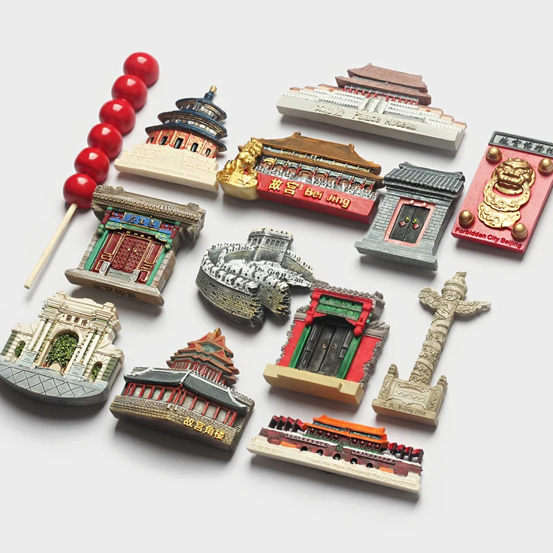 Туристический магнит стерео смола храм небеса Великая стена запрещенный город