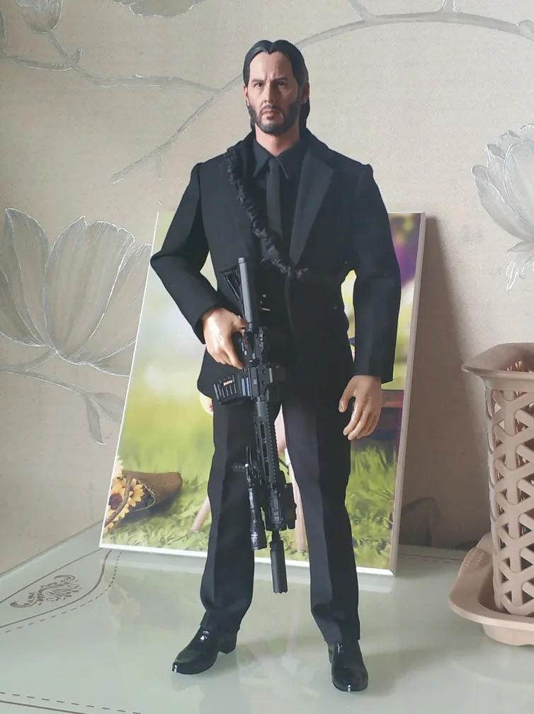 1/6 масштаб Мужская головка Keanu имитирующая John для корпуса 12 дюймов HT | Игрушки и