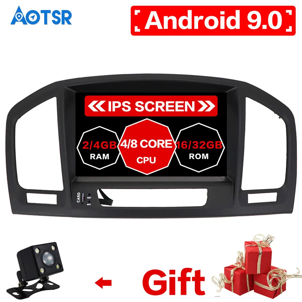 Автомобильный DVD-проигрыватель Android 9 для Opel Vauxhall Holden Insignia 2008-2013 автомобильная