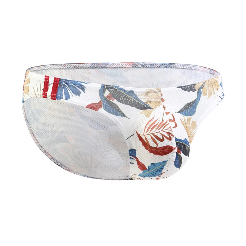 10PCS Lot Sexy Underwear Low Rise Male Printed Panties Men's Brief Nylon Underpants Boy Bikini Briefs Breathable Sexy Underwear