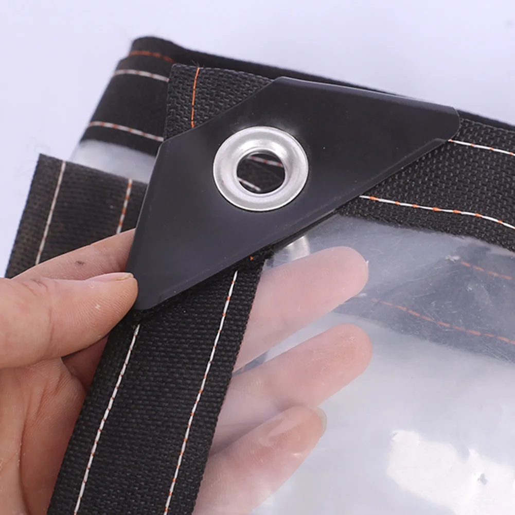 

Waterproof PE Shade Cloth Cover Ground Plant Cover Transparent Sun Shade Gardening Accessories With Grommets Bungee Balls