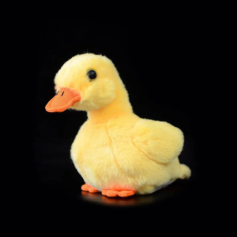 14cm duck Горячие 1 шт. детские плюшевые игрушки реальная жизнь плюшевые звери Моделирование светло-желтая утка цыпленок дети девочки детские прекрасные подарки игрушки - Цвет: 14cm duck