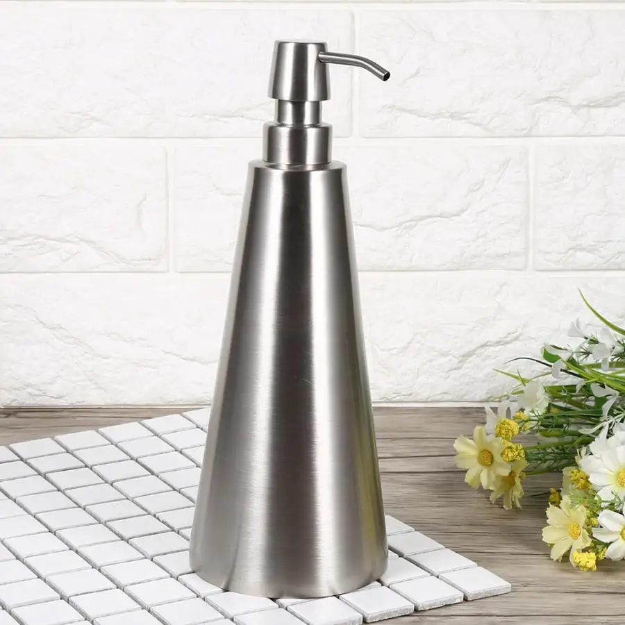 1 шт. 800 мл большой емкости из нержавеющей стали насос диспенсер для мыла