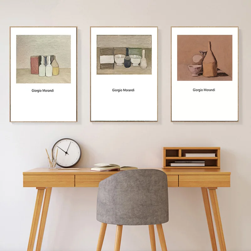 Джорджио Моранди натюрморт абстрактные печатные плакаты картины искусство