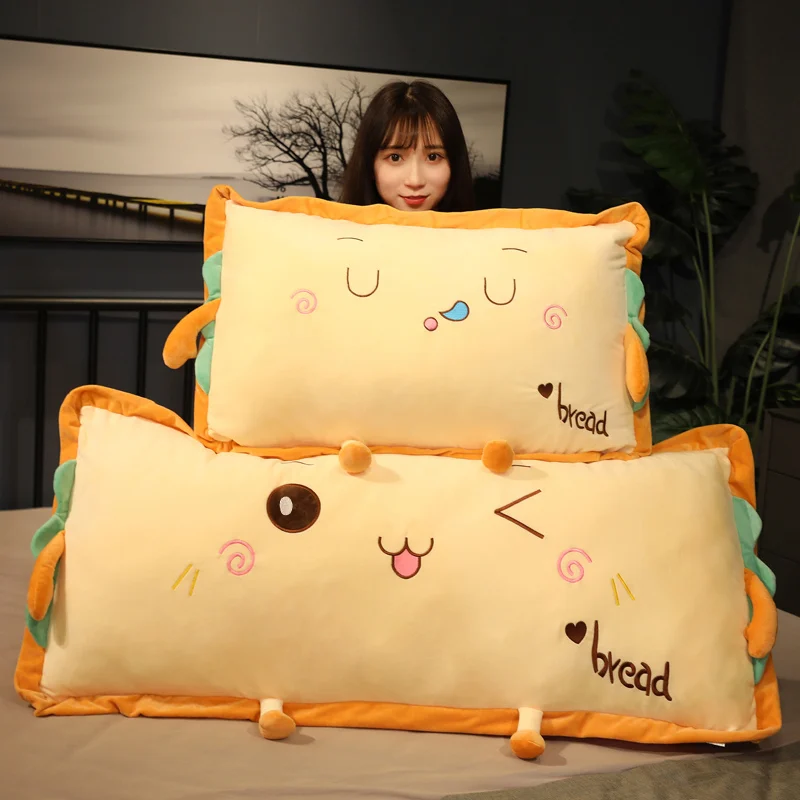 120 см мягкая большая подушка для хлеба плюшевые игрушки милая треугольная