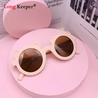 kids cartoon sunglasses cute bear ear glasses girl boy animal sunglasses 2021 latest green pink blue sunglasses hot uv400
