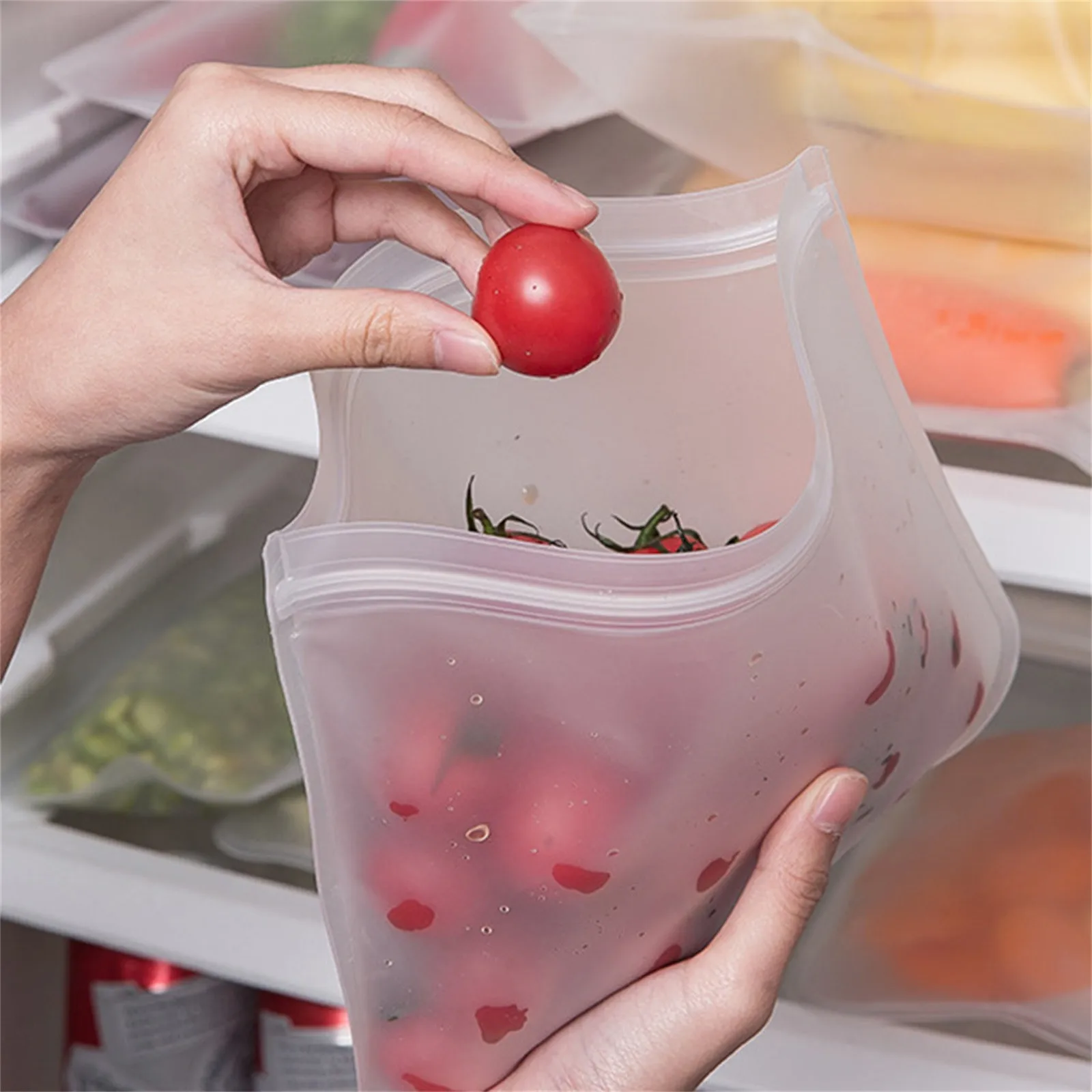 Многоразовые Пакеты для хранения-12 упаковок без бисфенола А пакеты морозильной