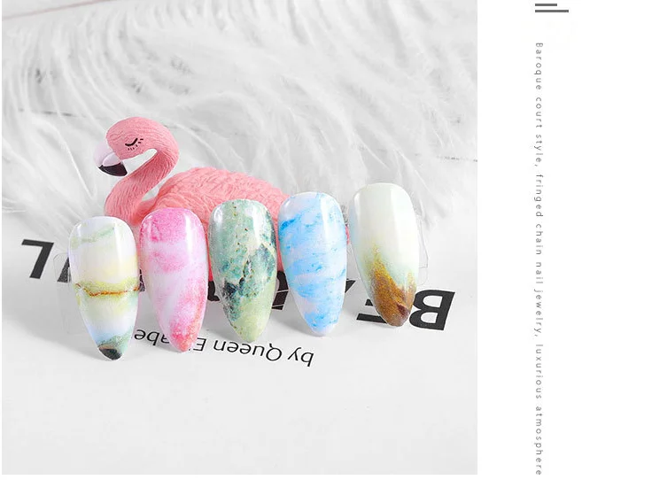 2 предмета Ins ветер практики нейл-арта Фламинго Броня съемки реквизит Белый