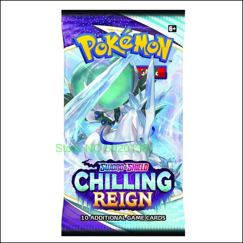 324pcs Carte Pokemon Sword And Shield Chilling Reign Cards Booster Box Collection Gift Pokmon For Children | Игрушки и хобби