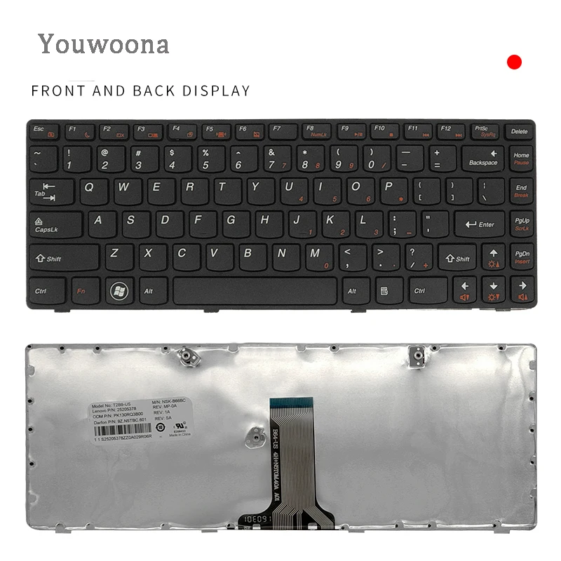 

New Original Laptop Keyboard For Lenovo G470 V470 B470E B490 G475 V480C B480 M490 M495