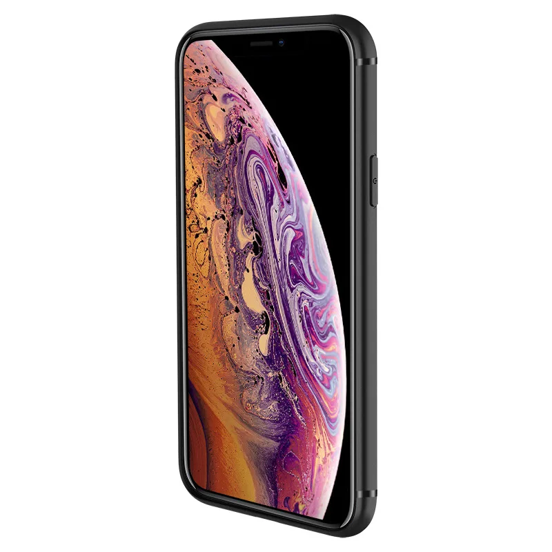 Черный мягкий матовый чехол из ТПУ для Iphone 11 Pro Max X XS 6 6S 7 8 Plus ультратонкий защитный