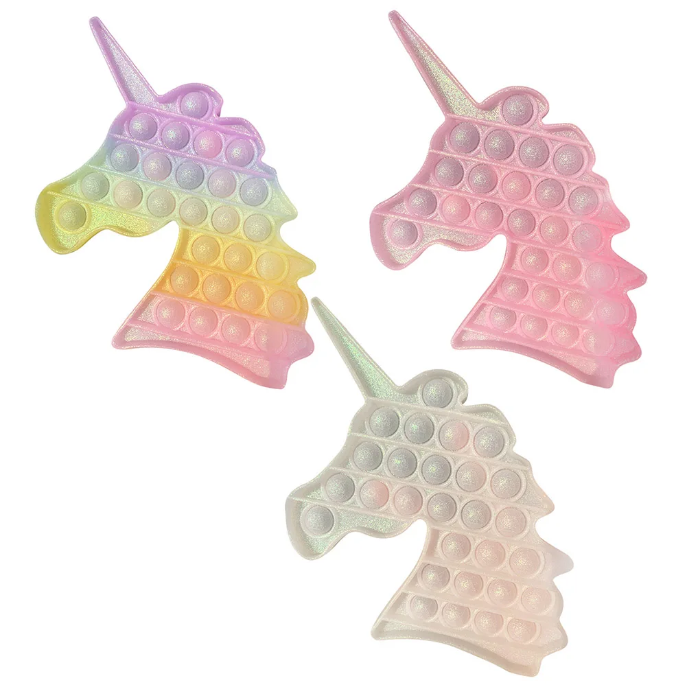 

Push Bubble Fidget Toys Glittering Children Autism Antistress Educational Toys for Adult Kids Decompression Stress Relief Toys