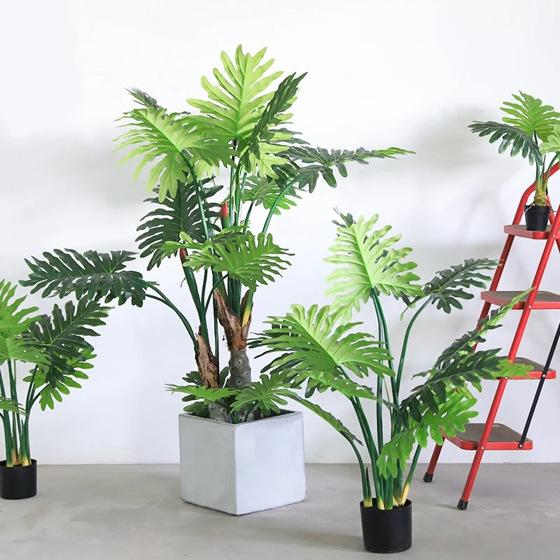 

70 см искусственное дерево из натурального шелка, растение из тропического искусственного дерева, растение для семейного сада, украшение