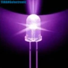200 шт. F5 5 мм круглый Ультрафиолетовый Светодиодный УФ-свет 390-395nm фиолетовая лампа